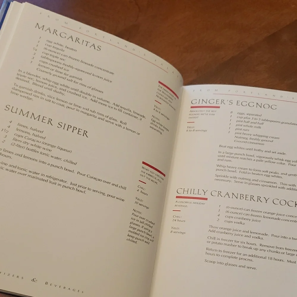 2 West Coast Cookbooks - Portland's Palate & A Taste of Oregon